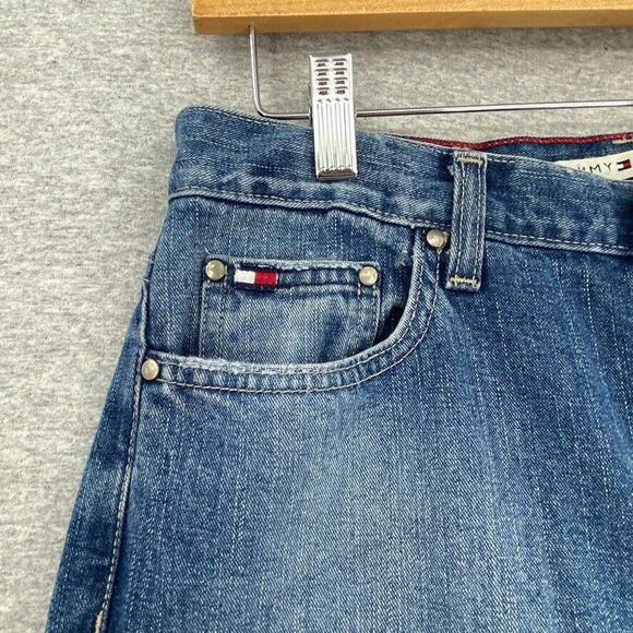 Tommy Hilfiger Jeans Womens 6R Blue Denim Classic Boot Mid Rise Western Casual - Picture 5 of 11